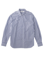 ハイカウントポプリンストライプシャツ/ライトブルー(391)