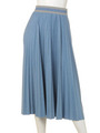 【ROSE BUD】PLEATED LONG SKIRT/LT.BLUE