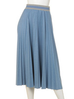 【ROSE BUD】PLEATED LONG SKIRT/LT.BLUE