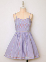 エンブロイダリーベアワンピ/OFF WHITE