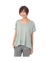 フレアシルエットTシャツ/ライトグリーン(021)