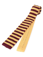 ボーダーニットタイ/イエロー系(031)