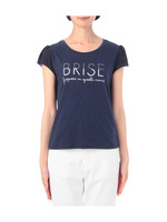 袖切り替えプリントカットソー/グリーン系(020)