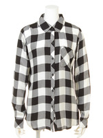 【RAILS】HUNTER L/S CHECK SHIRT/BLACK/WHITE