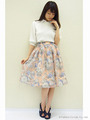 オパールフラワースカート/ピンク
