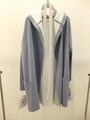 ダブルフェイスニットガウン/MOSS BLUE
