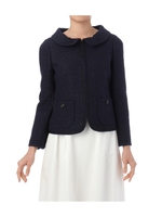 ツイードジップジャケット/ネイビー(093)