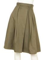 【CASUAL】センタータックフレアSK/ベージュ