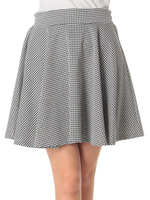 すきな丈スカート ミニ ギンガム/Black