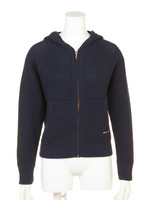 アゼ編ニット    パーカー/WH