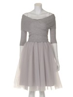 カシュクールニットコンビワンピース/NVY