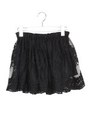 スカラップレースギャザースカート/ブラック