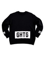 スクエアロゴサイドジップスウェット(ブラック)/ブラック