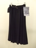 テンセルハイテンション裏毛ベルト付きスカート/NAVY
