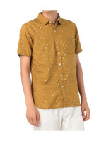 ドットプリントワンポケットシャツ/イエロー系(032)