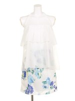 ホルターフラワーリボンOP/WHT