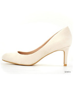 ミドルヒールラウンドトゥパンプス/ピンク