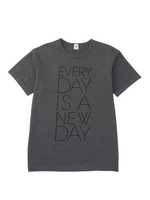 メッセージプリントTシャツ/グリーン(022)