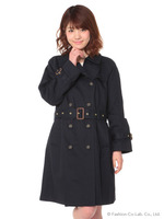 ロングトレンチコート/Navy