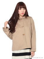 Aラインショートコート/Yellow