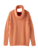 [L]スヌードつきホールガーメントプルオーバー/オレンジ系(066)