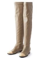 サイハイジップブーツ/ブラック