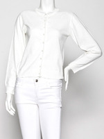 パールボタンカーデ/ホワイト