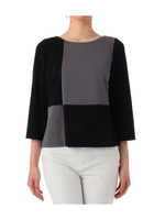 フロントカラーブロックプルオーバー/ブルー系(592)