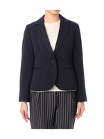 1つボタンストレッチテーラードジャケット/グレー系(014)