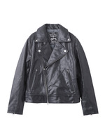 LEATHER RIDERS JACKET/BLACK