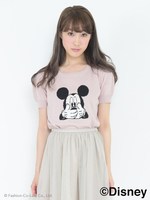 Mickey/タックスリーブプルオーバー/ネイビー