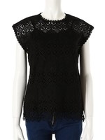 【ECURY】インナー付きレーストップス/ブラック