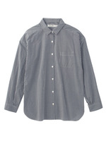 ギンガムチェックドロップショルダーシャツ/グリーン(222)