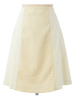 コットンレーススカート/ペールイエロー