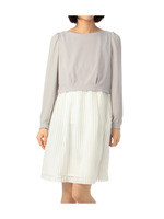 ストライプドッキングワンピース/オフホワイト(503)