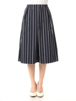 ストライプメモリータフタスカート/NVY