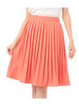 ソフトプリーツスカート/オレンジ系(067)