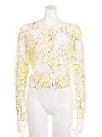 ボタニカルシャドウニットカーデ/IVOY