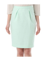 レース柄ジャカードコクーンスカート/グリーン系(021)