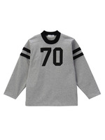 配色ライン×ナンバープリントカットソー/ネイビー(093)