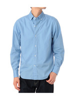 綿ブロード 刺しゅう入りBDシャツ/ブルー系(092)