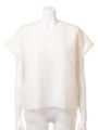 【M】バルキーフォームチュールレイヤーTOP/WHT