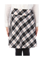 チェック柄Aラインスカート/アイボリー(204)