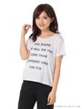 メッセージロゴTシャツ/ブルー