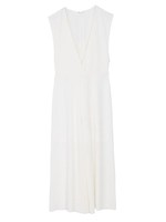 【M】Vネックガウチョオールインワン/BLK