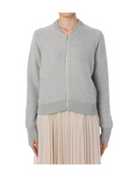 ジップニットカーディガン/ホワイト(002)