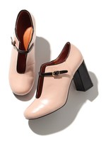 ベルト付クラシカルパンプス/WINE