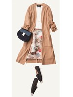 ミラノリブロングカーデ/キャメル