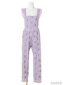 BE MY STRAWBERRY SALOPETTE/OFF WHITE×LAVENDER