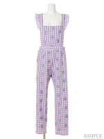 BE MY STRAWBERRY SALOPETTE/OFF WHITE×LAVENDER